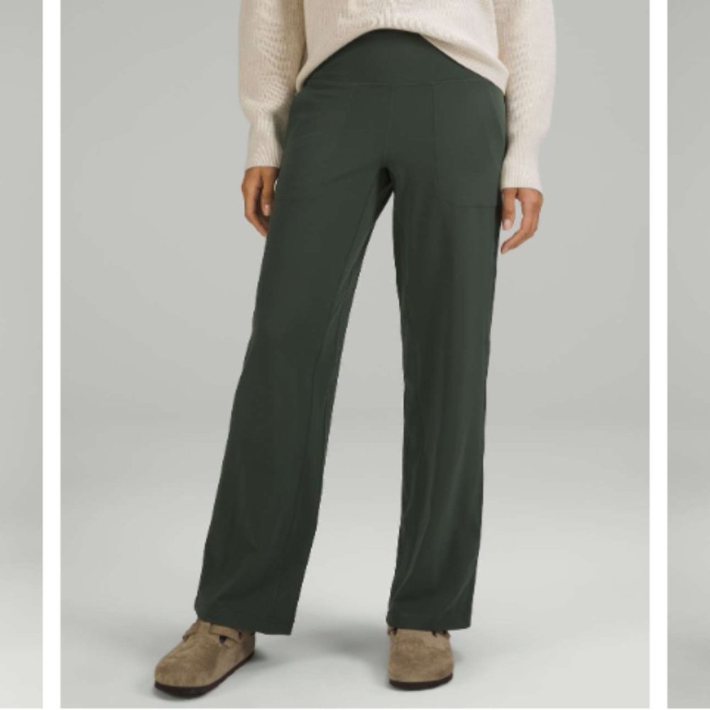 lululemon Align™ High-Rise Wide-Leg Pant 31" Smoked Spruce Size 6